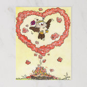 ニコールヤネスによるSMOKEポストカードのハート ポストカード