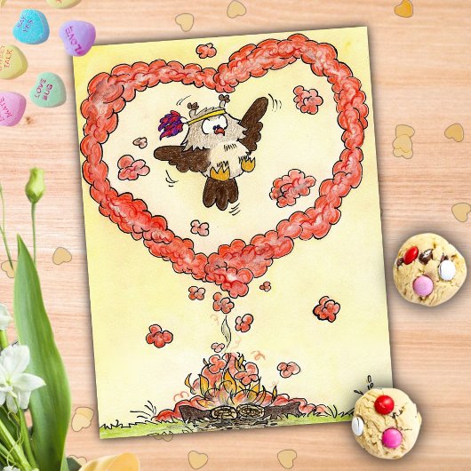 ニコールヤネスによるSMOKEポストカードのハート ポストカード