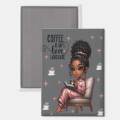 ニコールラブランゲージマグネット マグネット (正面/裏面)