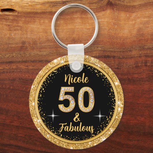 ニコール特別注文50品と素晴らしい誕生日 キーホルダー (正面)