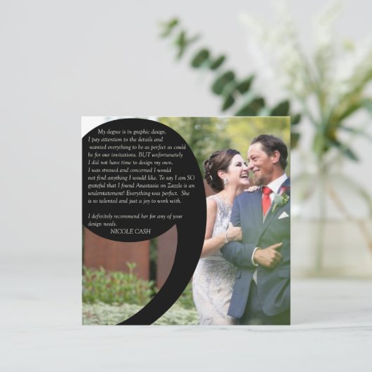 ニコール現金の証言結婚式招待状 シーズンカード (スタンド正面)