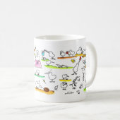 ニコール間抜け・ジャネスによるキウイ・バード コーヒーマグカップ (正面右)