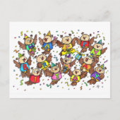 ニコール・ジェインズのハッピーバースデーオウルズ ポストカード (正面)