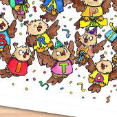 ニコール・ジェインズのハッピーバースデーオウル ポストカード