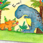 ニコール・ジェインズの恐竜イースター・ポストカード シーズンポストカード