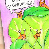 ニコール・ジェインズの『ガーデナーの誕生日』 ポストカード