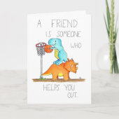 ニコール・ジェインズの「助けてくれてありがとう」カード サンキューカード (正面)