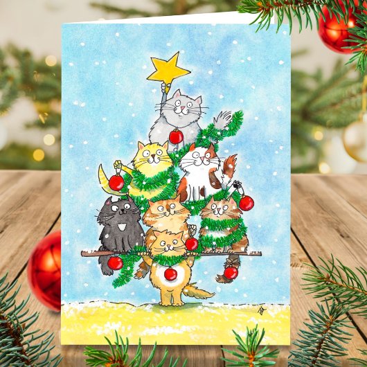 ニコール・ジェーンズによるメリークリスマスのグリーティングカード カード