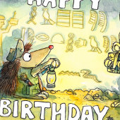 ニコール・ジェーンズによる歴史マニアのための誕生日お祝い カード