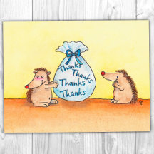 ニコール・ジェーンズによる「GIVING THANKS」ポストカード