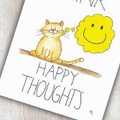 ニコール・ジェーンズによる"HAPPY THOUGHTS" ポストカード