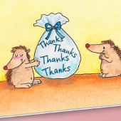ニコール・ジェーンズによるGIVING THANKSグリーティングカード サンキューカード