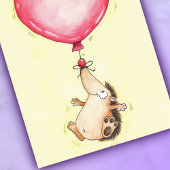 ニコール・ジェーンズ作のBALLOON HEDGEHOG ポストカード