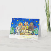 ニコール・ジャネスによるキャロル歌手グリーティングカード カード (正面)