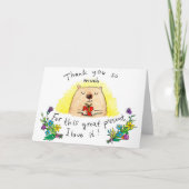 ニコール・ジャネスによるギフト用挨拶状に感謝 カード (正面)