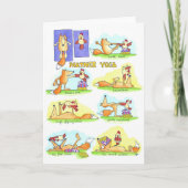 ニコール・ジャネスによるパートナー・ヨガのグリーティングカード カード (正面)