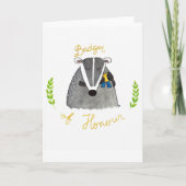 ニコール・ジャネスによる名誉のアナウンサー カード (正面)