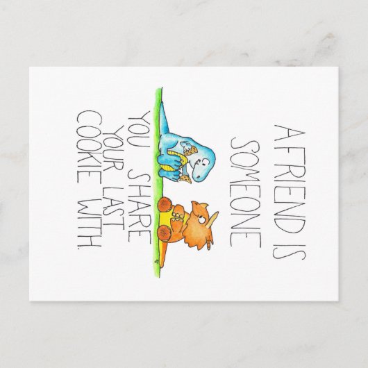 ニコール・ジャネスによる恐竜の友だち2葉書 ポストカード (正面)