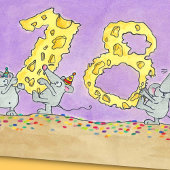 ニコール・ジャネスによる18番目の誕生日グリーティングカード カード