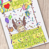 ニコール・ジャネスによるGEBURTSTAGSグリーティングカード カード