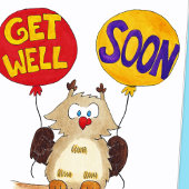 ニコール・ジャネスによるGET WELL SOONグリーティングカード カード