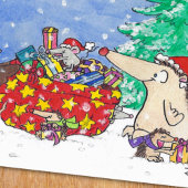 ニコール・ジャネスによるMERRY CHRISTMASグリーティングカード シーズンカード