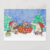 ニコール・ジャネスによるMERRY CHRISTMASポストカード シーズンポストカード (正面)