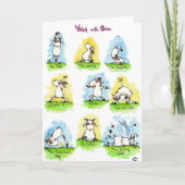 ニコール・ジャネスによるYOGAグリーティングカード カード (正面)