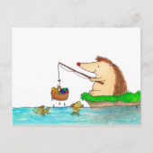 ニコール・ジャネスのイースターヘッジホッグポストカード シーズンポストカード (正面)