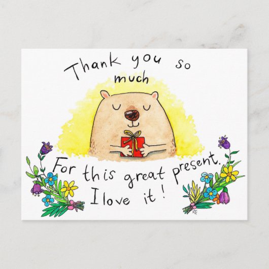 ニコール・ジャネスのギフトハガキをありがとう ポストカード (正面)