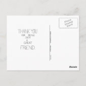 ニコール・ジャネスのハガキ救済がありがとう ポストカード (裏面)