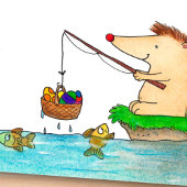 ニコール・ジャネスのハッピーイースターヘアピンカード シーズンポストカード