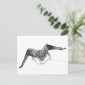 ニコールJanes著作のこうもりのスケッチの郵便はがき ポストカード (スタンド正面)