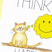 ニコールJanes著幸せな思考の挨拶状 カード