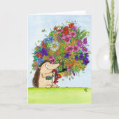 ニコールJanes著花束の挨拶状 カード (正面)