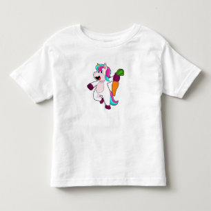 ニコーンとニンジン トドラーTシャツ