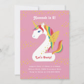 ニコーンユニコーン第2バースデーパーティー 招待状 (正面)