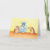 ニコ与えレ感謝してい・ジャネスのあいさつカード サンキューカード (正面)