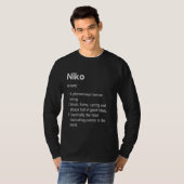 ニコ名定義ディクシおもしろいョン Tシャツ (正面フル)