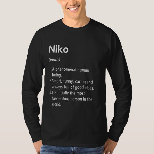 ニコ名定義ディクシおもしろいョン Tシャツ (正面)