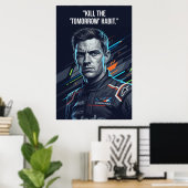 ニコ・ヒュルケンベルグ レーシングベクター - 明日を殺せ ポスター (ホームオフィス)