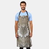 ニシキヘビの皮,ヘビのパターン,動物の皮膚のパターンde エプロン (着用した状態)
