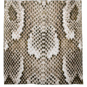 ニシキヘビの皮，ヘビのパターン，動物の皮膚のパターンde シャワーカーテン (正面)