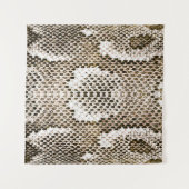 ニシキヘビの皮，ヘビのパターン，動物の皮膚のパターンde タペストリー (正面(横))