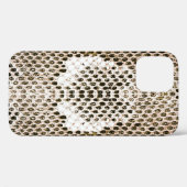 ニシキヘビの皮,ヘビのパターン,動物の皮膚のパターンde Case-Mate iPhoneケース (裏面 (横))