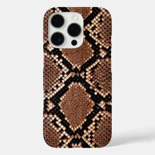 ニシダイヤモンドバックガラガラヘビの革 Case-Mate iPhoneケース (裏面)