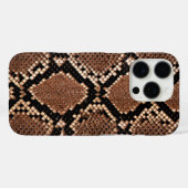 ニシダイヤモンドバックガラガラヘビの革 Case-Mate iPhoneケース (裏面 (横))