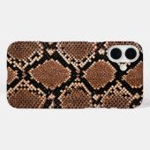 ニシダイヤモンドバックガラガラヘビの革 Case-Mate iPhoneケース (裏面 (横))