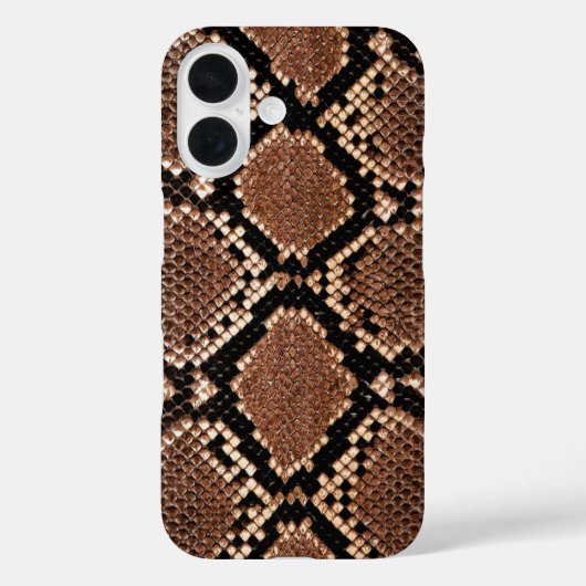 ニシダイヤモンドバックガラガラヘビの革 Case-Mate iPhoneケース (裏面)