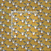 ニシツノメドリの金ゴールド ファブリック (タイル)